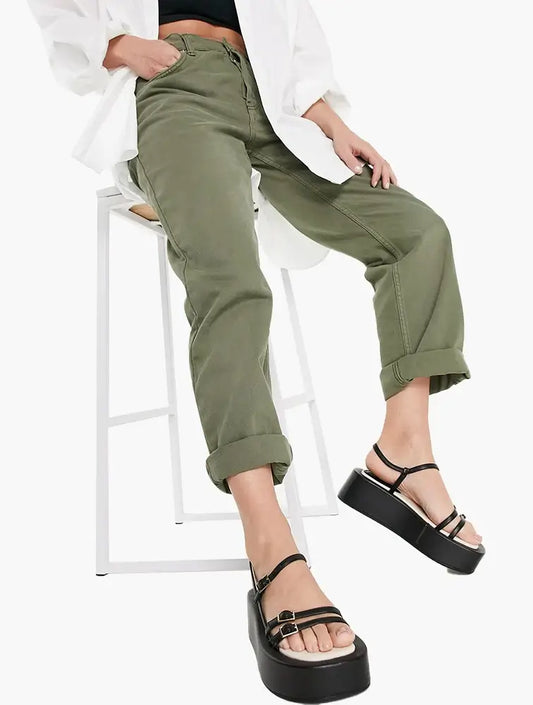 ASOS Sandals Flatform Tactile Buckle Strap Black
