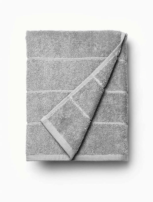 WOOLWORTHS Hand Towel Cotton Yorkville Stripe Charcoal