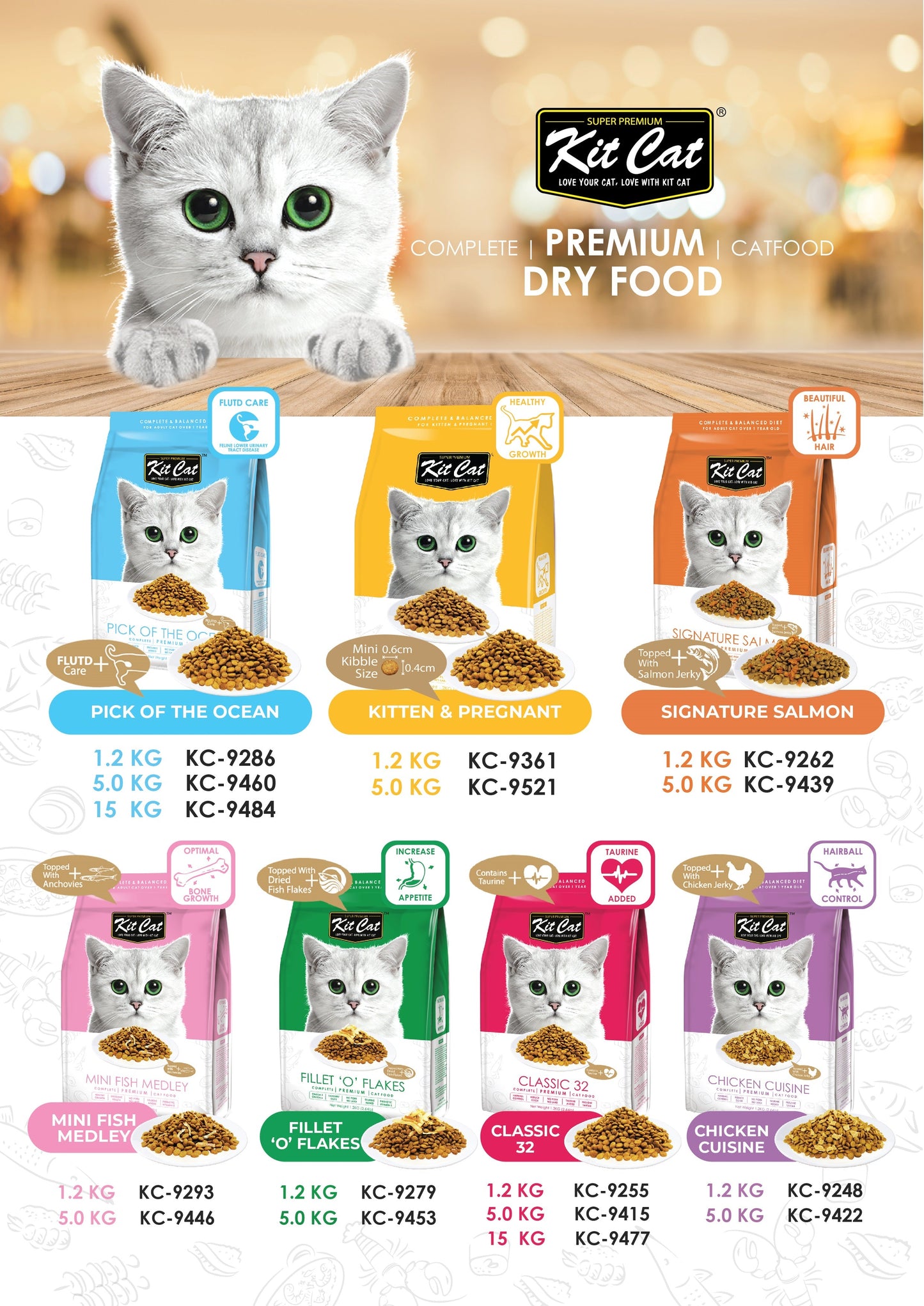 KIT CAT Dry Food Mini Fish Medley 5kg