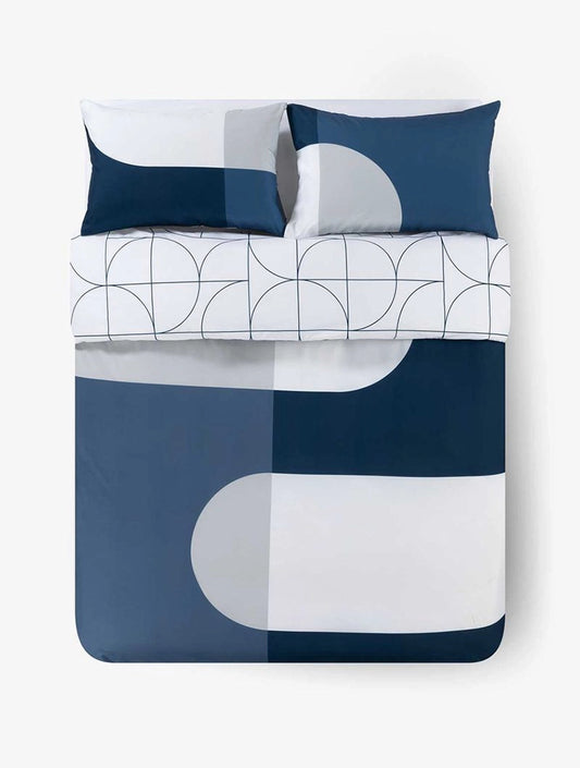 WOOLWORTHS Duvet Cover Sets Microfiber Abstract Indigo