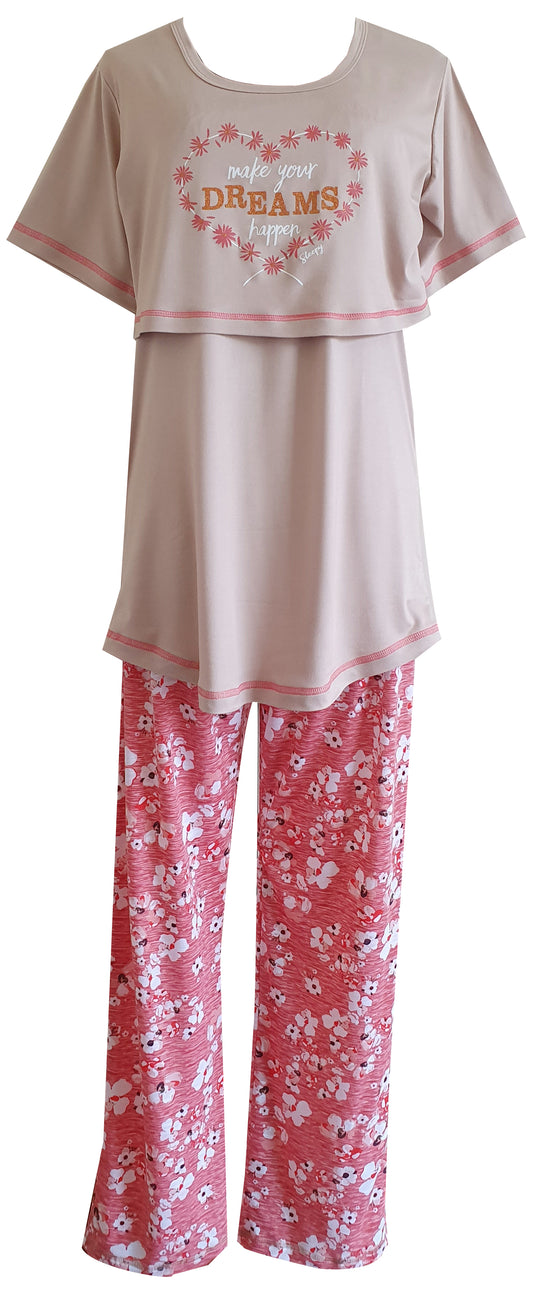 FS Ladies Breastfeeding SS Dreams Sand & Coral