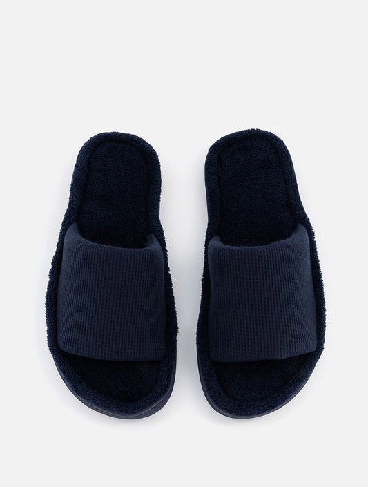 WOOLWORTHS Slippers Smartfoam Band Navy