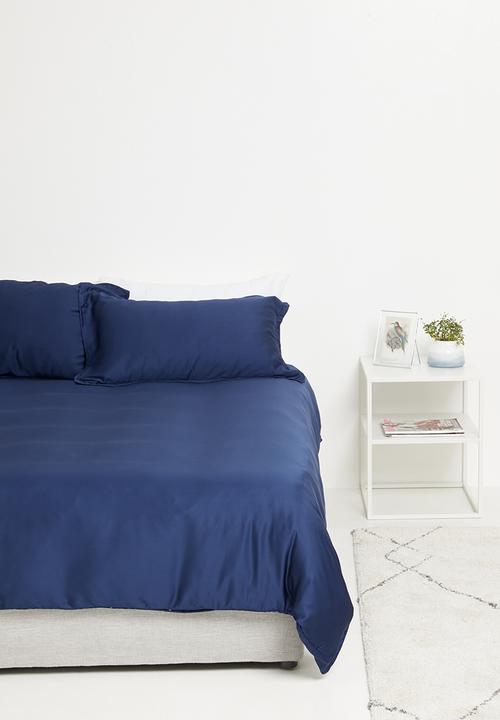 SIXTH FLOOR Duvet Cover Set Super Soft Bamboo 320TC Super King Navy