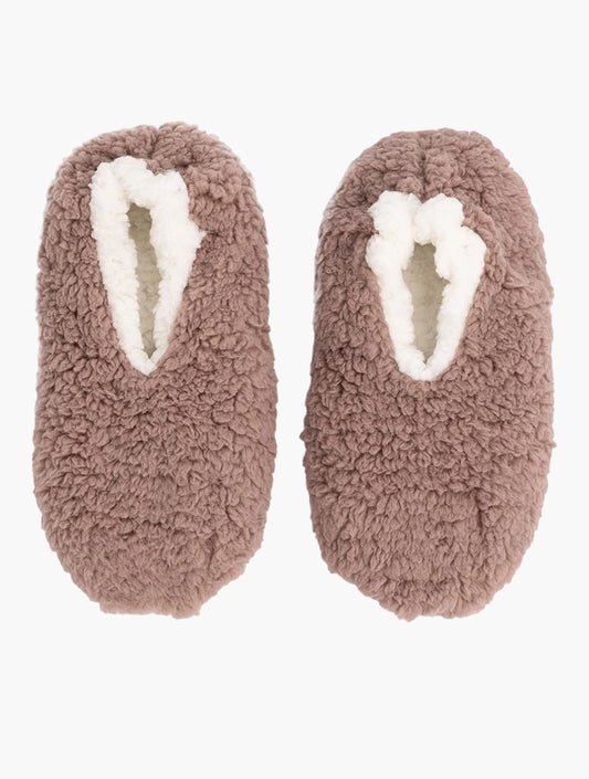 WOOLWORTHS Slipper Socks Fluffy Nude