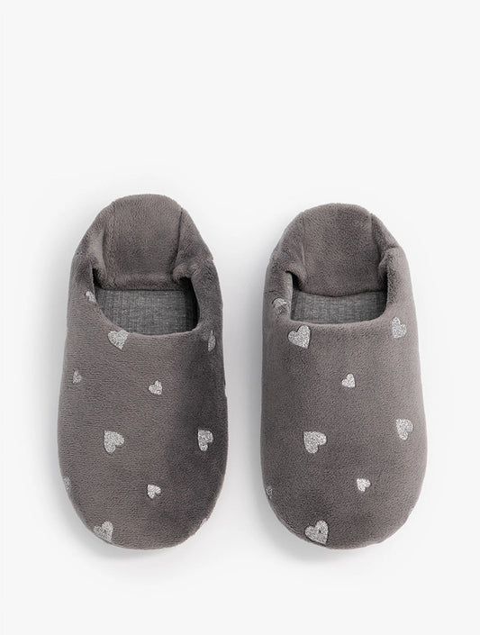 WOOLWORTHS Slippers Mule Shimmery Print