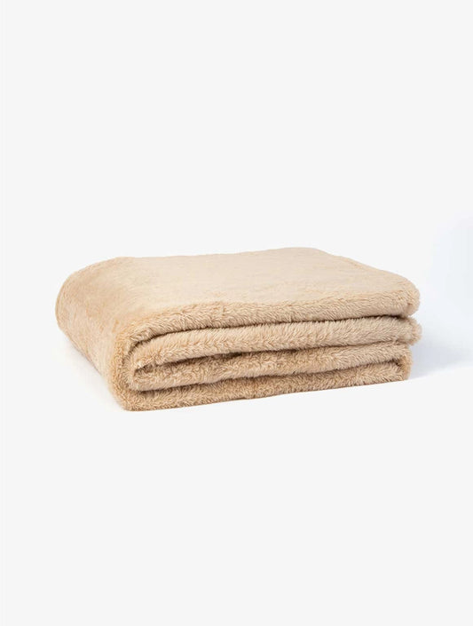 WOOLWORTHS Luxury Fleece Blanket Stone 180x150cm