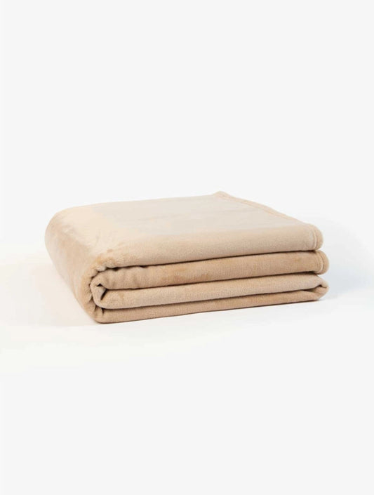 WOOLWORTHS Luxury Fleece Blanket 200x200cm Stone