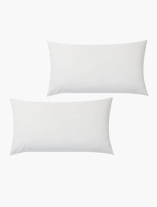 WOOLWORTHS Pillowcases Standard Cotton Blend 180TC 2 Pack White